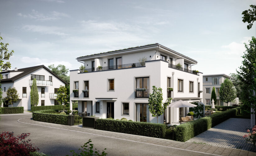 Solln | Sales start of three townhouses in the beautiful south of Munich