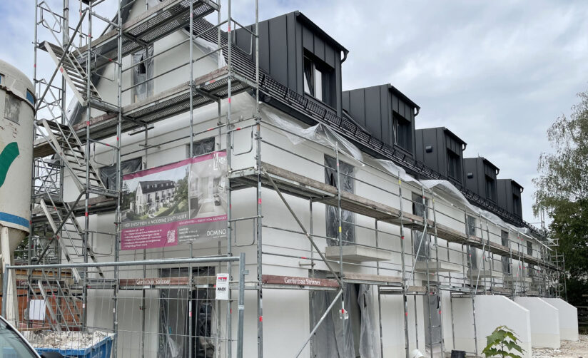 Pasing | Construction progress on our four townhouses