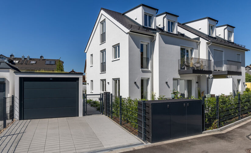 Außenansicht Doppelhaus in Garching bei München