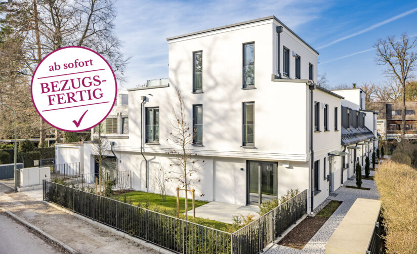 Foto von sechs Stadthäusern von DOMINO Bau in Obermenzing