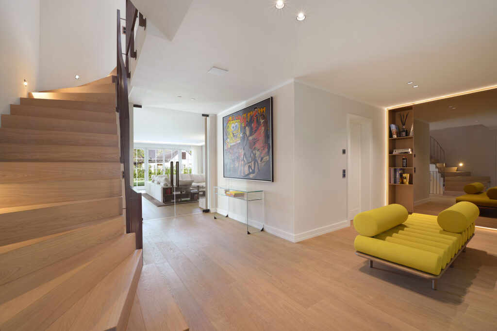 Entrance area, New-build detached house by DOMINO Bau in Munich